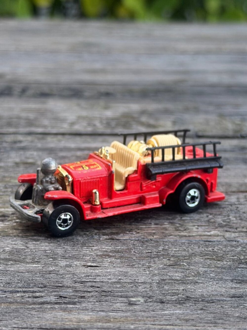 Vintage 1980 Mattel HOT WHEELS OLD NUMBER 5 Fire Truck Malaysia
